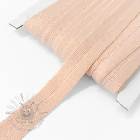 Poševna elastika mat 20 mm RIB salmon
