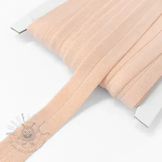 Poševna elastika mat 20 mm RIB salmon
