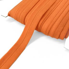 Obrobljena elastika mat 20 mm RIB orange