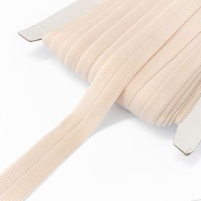 Poševna elastika mat 20 mm RIB old pink