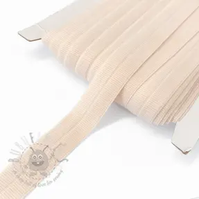Poševna elastika mat 20 mm RIB old pink