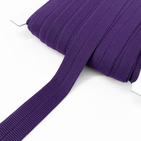 Poševna elastika mat 20 mm RIB purple