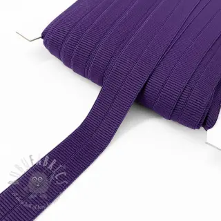 Poševna elastika mat 20 mm RIB purple