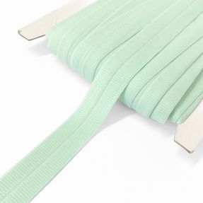 Obrobljena elastika mat 20 mm RIB light mint