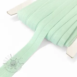 Obrobljena elastika mat 20 mm RIB light mint