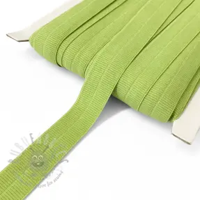 Obrobljena elastika mat 20 mm RIB lime