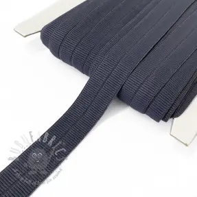 Obrobljena elastika mat 20 mm RIB dark grey