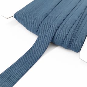 Obrobljena elastika mat 20 mm RIB jeans