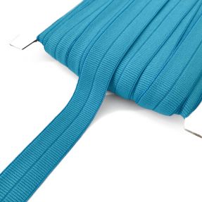 Obrobljena elastika mat 20 mm RIB aqua