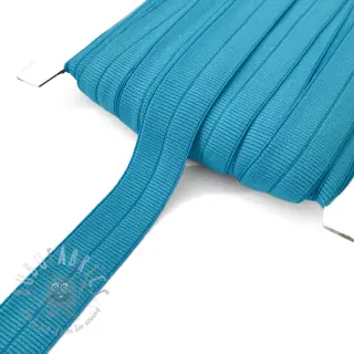 Obrobljena elastika mat 20 mm RIB aqua