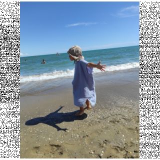 Dvojna gaza/muslin blue heaven