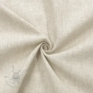 Lan z bombažem Lira mini stripe beige
