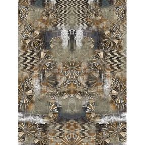Pletenina Golden rush PANEL digital print
