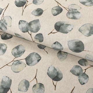 Dekorativna tkanina Linenlook Eucalyptus watercolour branch