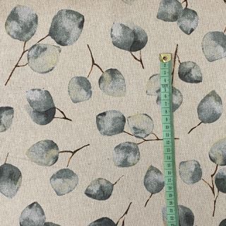 Dekorativna tkanina Linenlook Eucalyptus watercolour branch