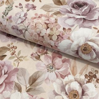 Dekorativna tkanina Classic flower garden digital print