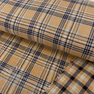 Dvojna gaza/muslin Double sided CHECKS multicolour brown