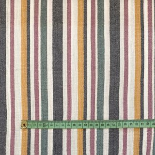 Dvojna gaza/muslin yarn dyed Stripe purple