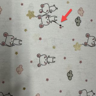 Bombaž Glitter sweet mouse ecru 2nd class