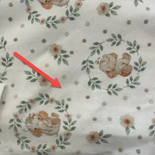 Jersey Baby elephant white digital print 2nd class