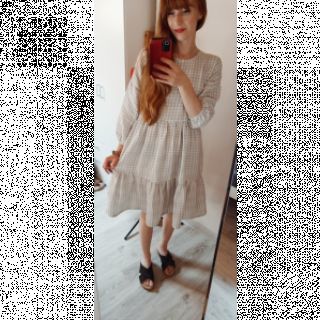 Dvojna gaza/muslin Double sided CHECKS MINI grey