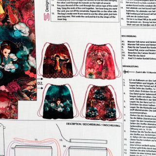 Dekorativna tkanina KIDS BACKPACK Japan PANEL