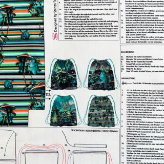 Dekorativna tkanina KIDS BACKPACK Dragon crew PANEL