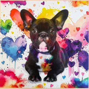 Umetno usnje KARIA French Bulldog PANEL