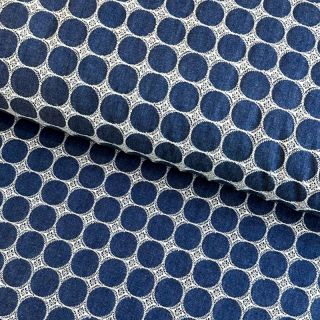 Bombaž JEANS Circles dark blue
