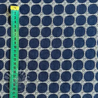 Bombaž JEANS Circles dark blue