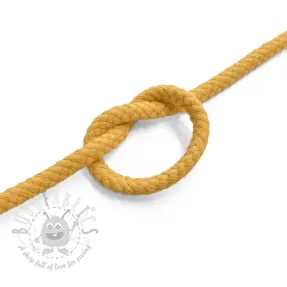 Bombažna vrvica 5 mm ochre