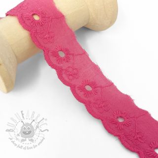 Čipka Mini flower fuchsia