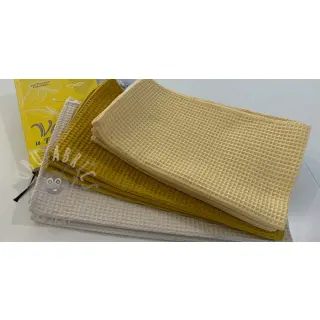 Bombažni vafel tkanja light beige