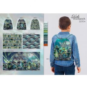 Dekorativna tkanina KIDS BACKPACK Dragon crew PANEL