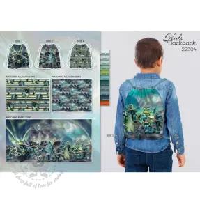 Dekorativno blago KIDS BACKPACK Dragon crew PANEL