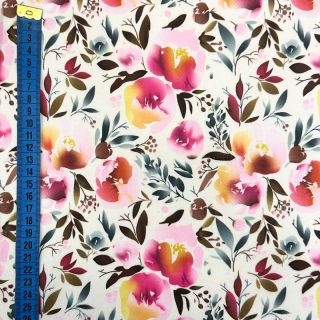 Umetno krzno Flower multicolour