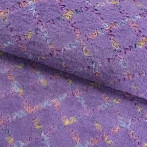 Umetno krzno s tilom MULTI lilac