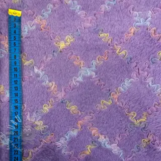 Umetno krzno s tilom MULTI lilac