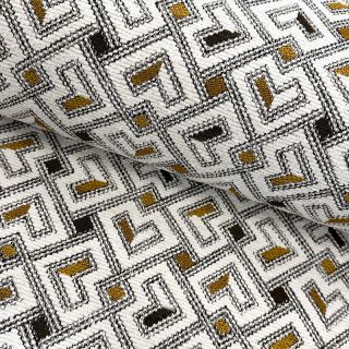 Dekorativna tkanina jacquard Pagne allover jaune