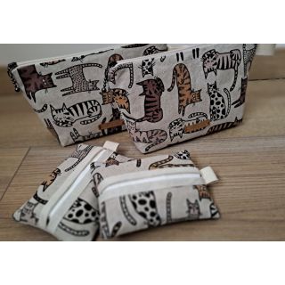 Dekorativna tkanina Linenlook Cat wildlife art