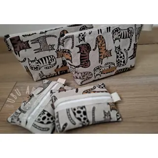 Dekorativno blago Linenlook Cat wildlife art