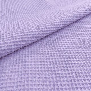 Bombaž z vafelj tkanja bright lilac