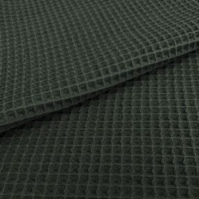 Bombaž z vafl vezavo army green
