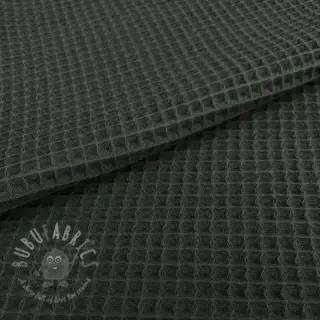 Bombaž z vafelj tkanja army green