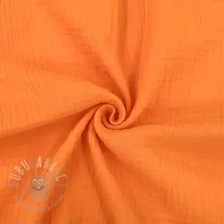 Dvoslojna gaza/muslin NEON ORANGE ORGANIC