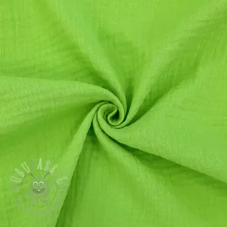 Dvoslojna gaza/muslin NEON LIME ORGANIC