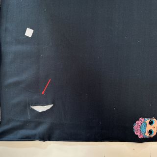 Pletenina Doll black PANEL digital print 2. razred