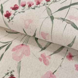 Dekorativno blago Linenlook Floral Iris fresia