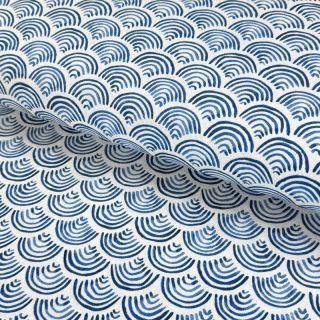 Dekorativno blago premium Handpainted wave scale