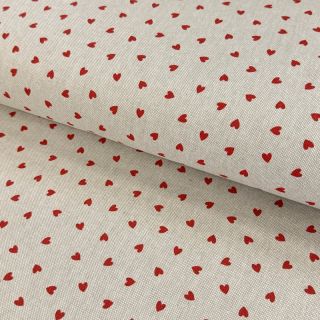Dekorativno blago Linenlook Little love heart